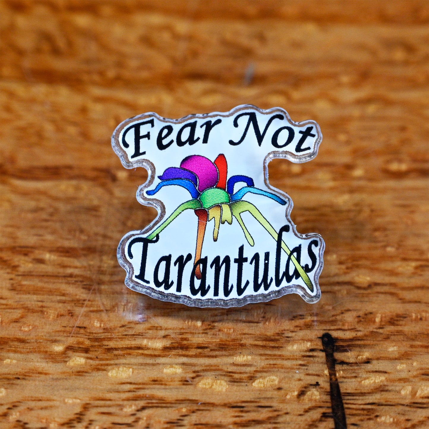 Pins - acrylic about 1" x 1" FREE for orders $50.00 and over. (after discounts and does not include shipping) One freebie per shipment.