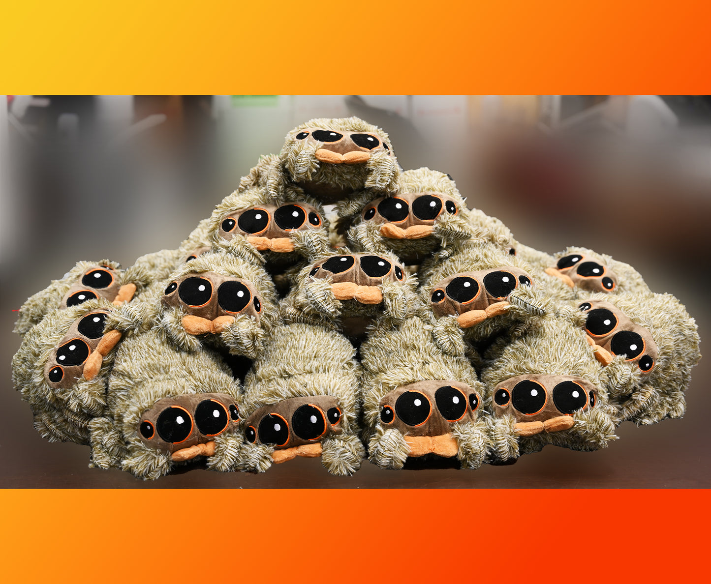 A Plush Jumping Spider! About 8" X 8" 💚We guarantee this will be the longest living jumping spider you can get! * ONE PER SHIPMENT