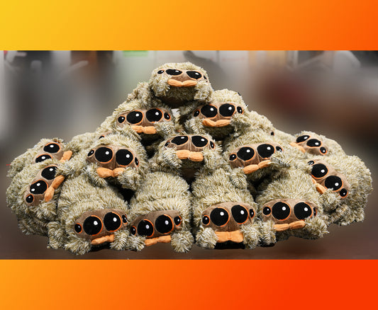 A Plush Jumping Spider! About 8" X 8" πWe guarantee this will be the longest living jumping spider you can get! * ONE PER SHIPMENT