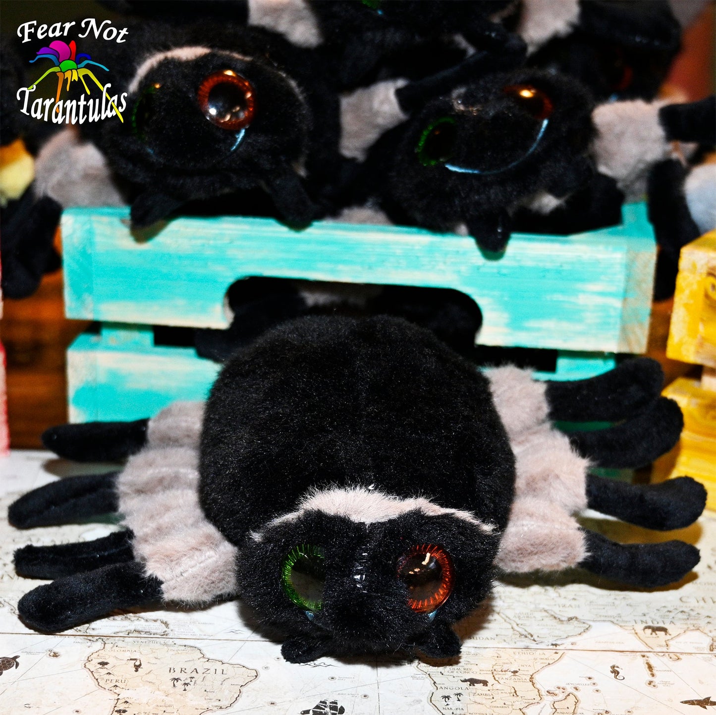 Plush Spiders! FREE for orders $50 and over. (after discounts and does not include shipping) One freebie per shipment.