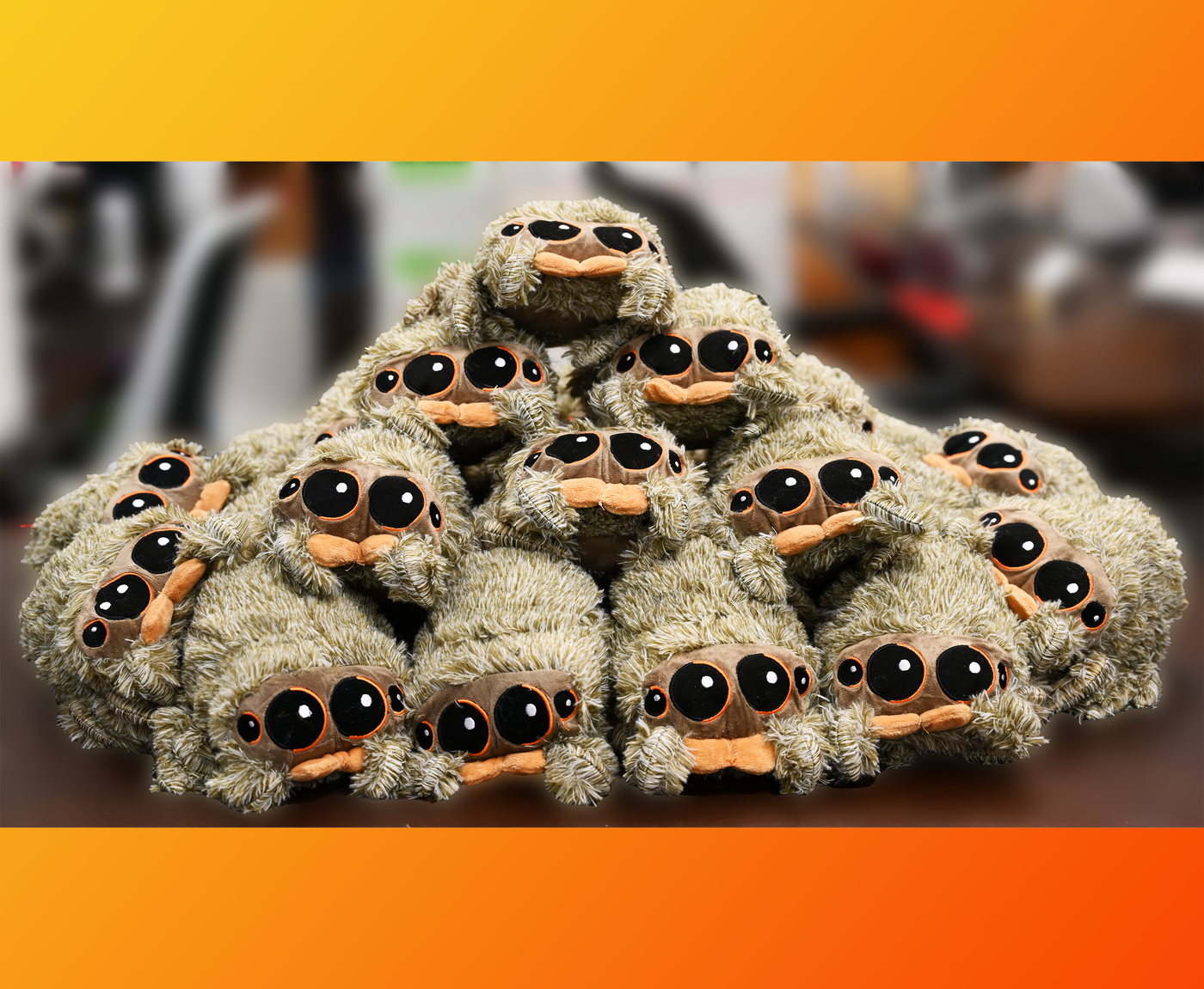 Jumping spider top stuffed animal